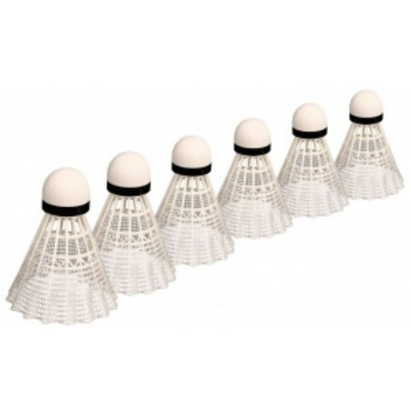 Badminton Shuttles 6 Stuks Wit