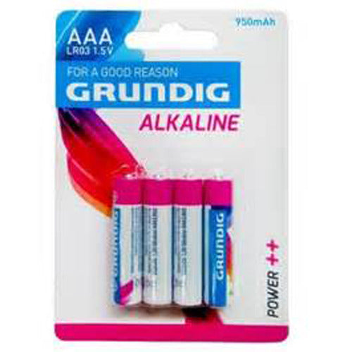 Grundig AAA Batterijen Alkaline 4 Stuks 950mah