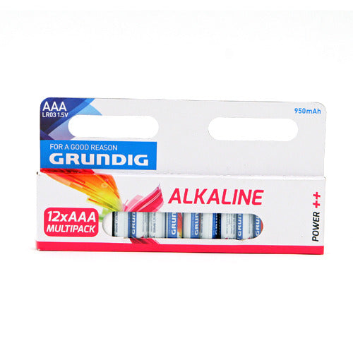 Grundig Alkaline Batterij AAA 12-pack