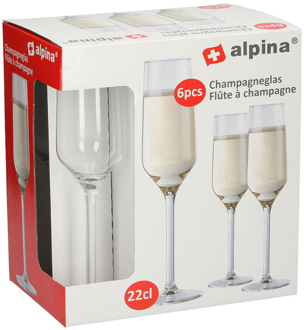 Alpina Champagneglas 6 stuks 22cl