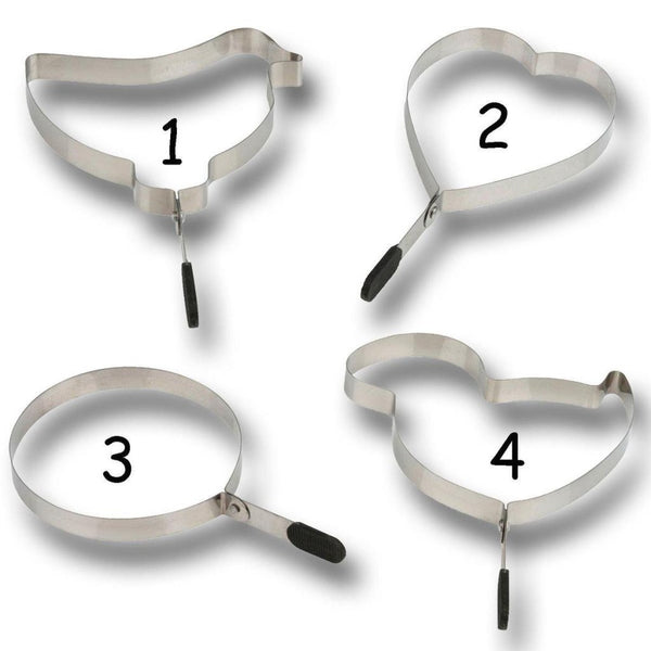 Lifetime Cooking Eierring Bakvorm 10x10x1,3 cm RVS Assorti