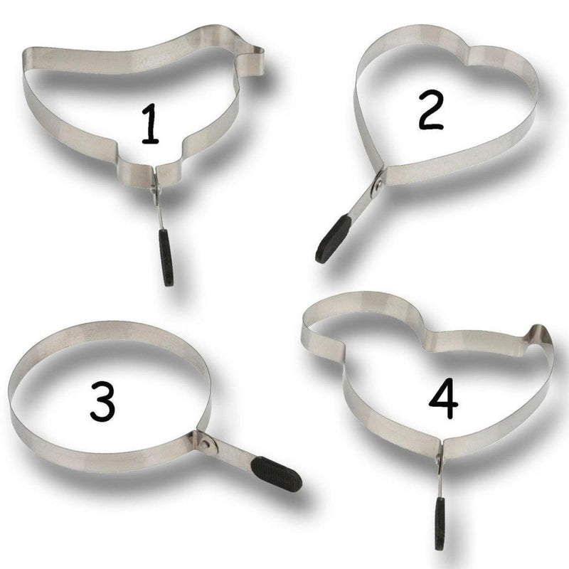 Lifetime Cooking Eierring Bakvorm 10x10x1,3 cm RVS Assorti