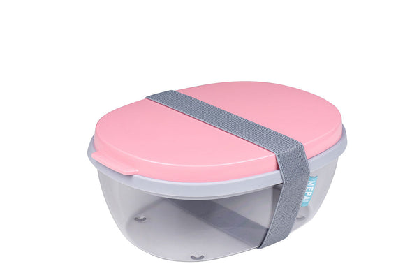 Mepal Saladebox Ellipse - Nordic Pink