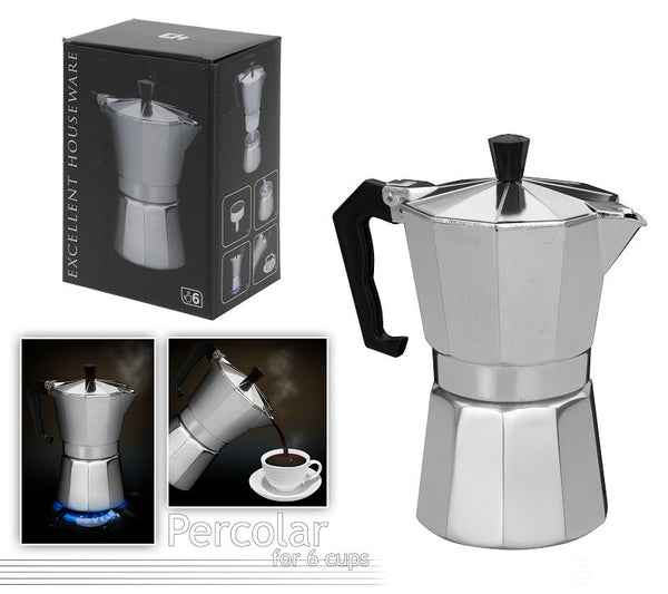 Percolator RVS voor 6 kopjes