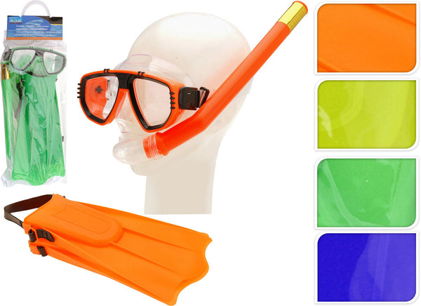 Snorkelset met Flippers - Groen