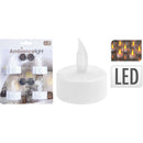 Theelicht Led 4 stuks op kaart