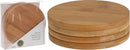 Excellent Housware Ronde Bamboe Onderzetters 6.5 cm 4 Stuks