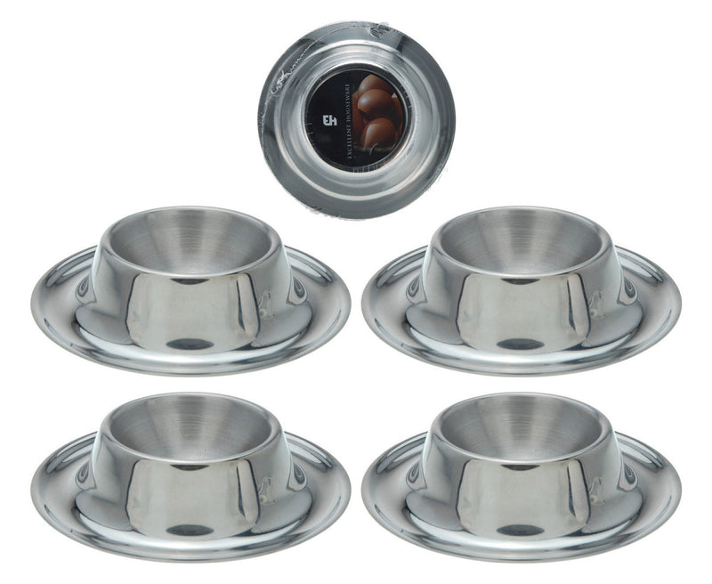 Excellent Houseware Eierdopset 4-delig RVS