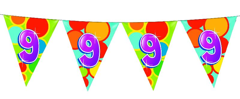 Vlaggenlijn 9 Jaar, 10mtr.