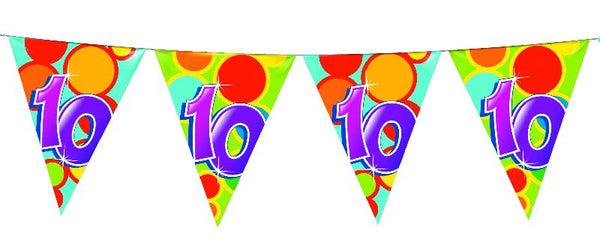 Vlaggenlijn 10 Jaar, 10mtr.