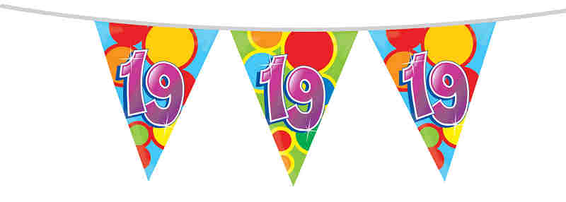 Vlaggenlijn 10 meter 19 jaar