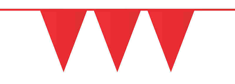 Vlaggenlijn 10 meter rood