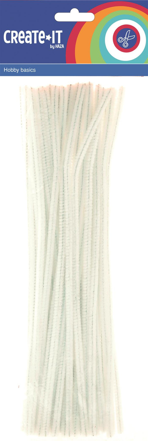 Chenille wit Create-it 50 stuks