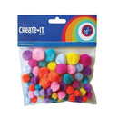 Pompoms Bright Mix Creati-it 75 stuks