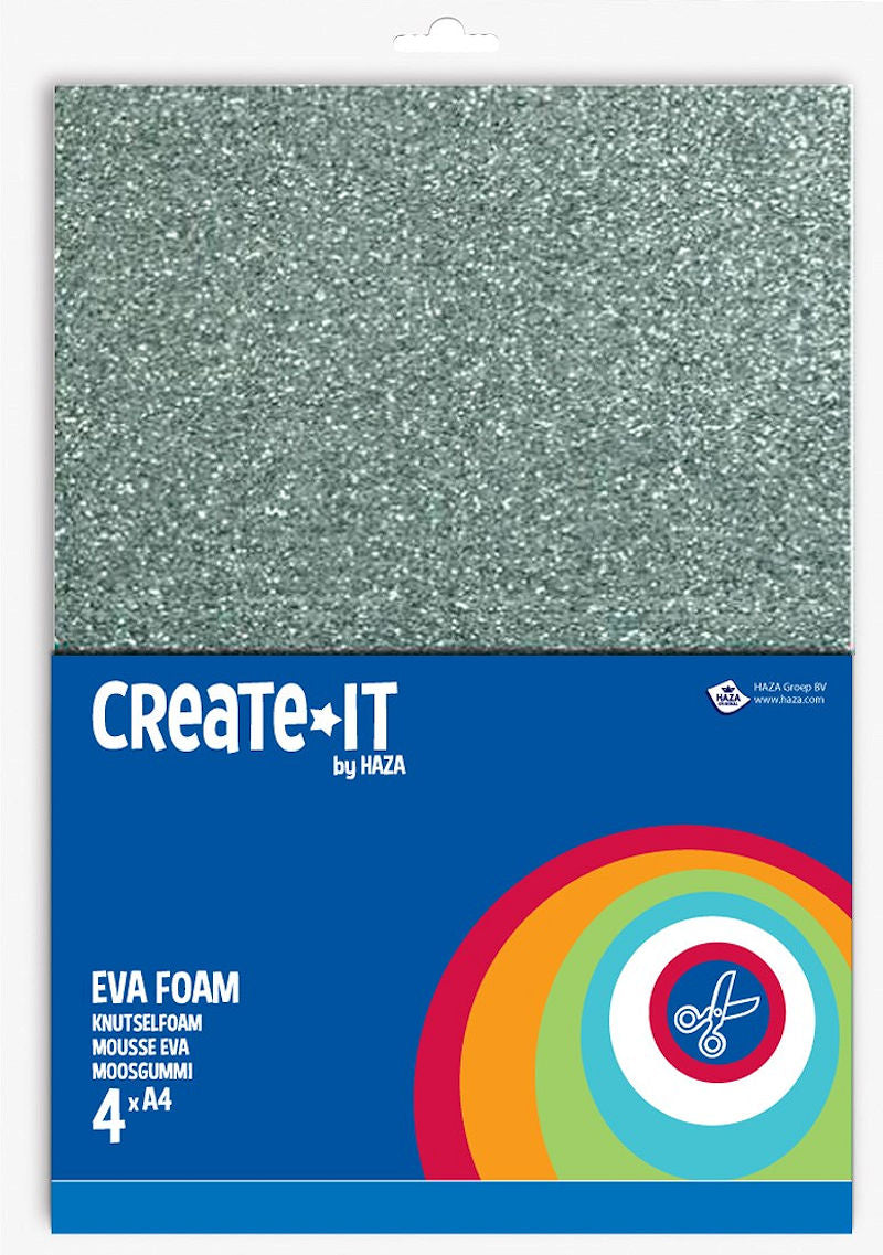 Create-It Foam glitter 4 vel A4
