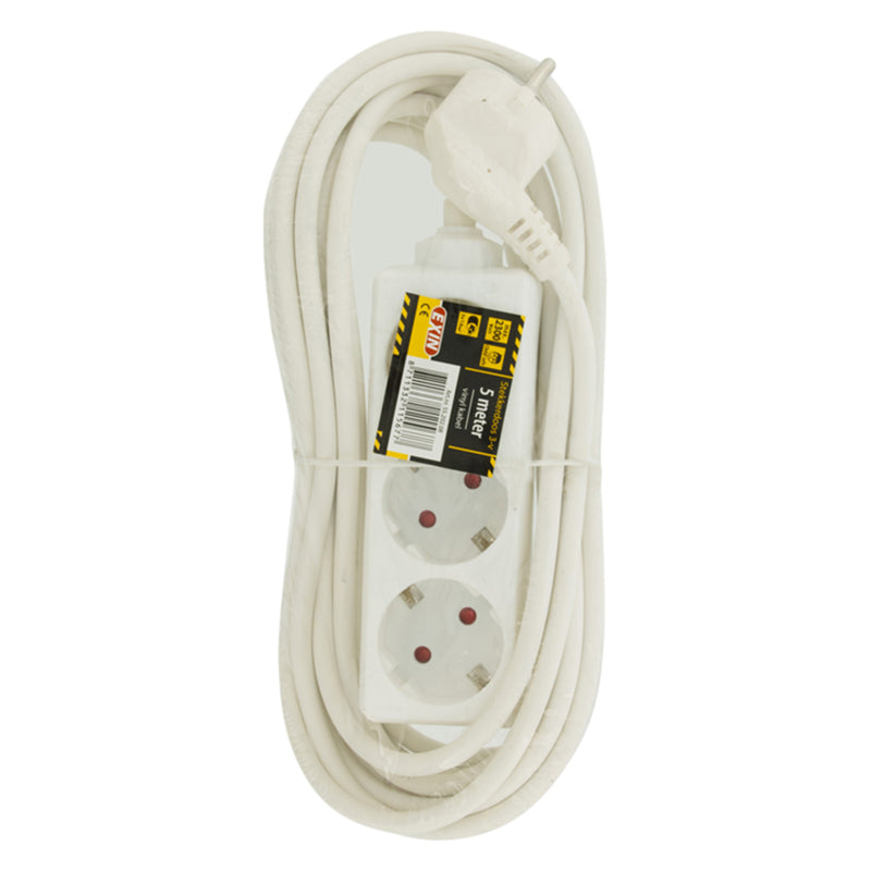EXIN Tafelcontactdoos 3-voudig Rand 5m Sn (3x1.0mm)