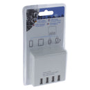 USB Oplader 4-Voudig Wit