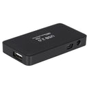 Q-Link USB Hub 2.0 4 Poorten + USB Kabel Zwart