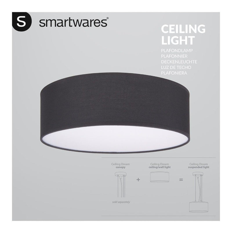 Smartwares 10.004.64 Mia Led Plafond Lamp 30cm Zwart