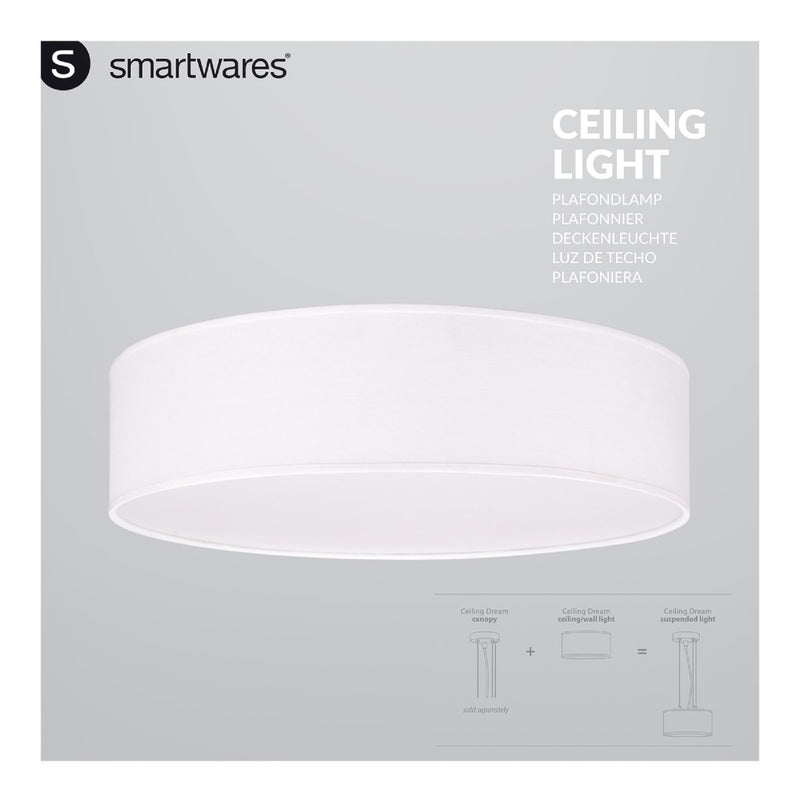 Ranex RA-1000468 Mia LED Plafond Lamp 40cm Wit