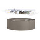 Ranex RA-1000471 Mia LED Plafond Lamp 40cm Bruin