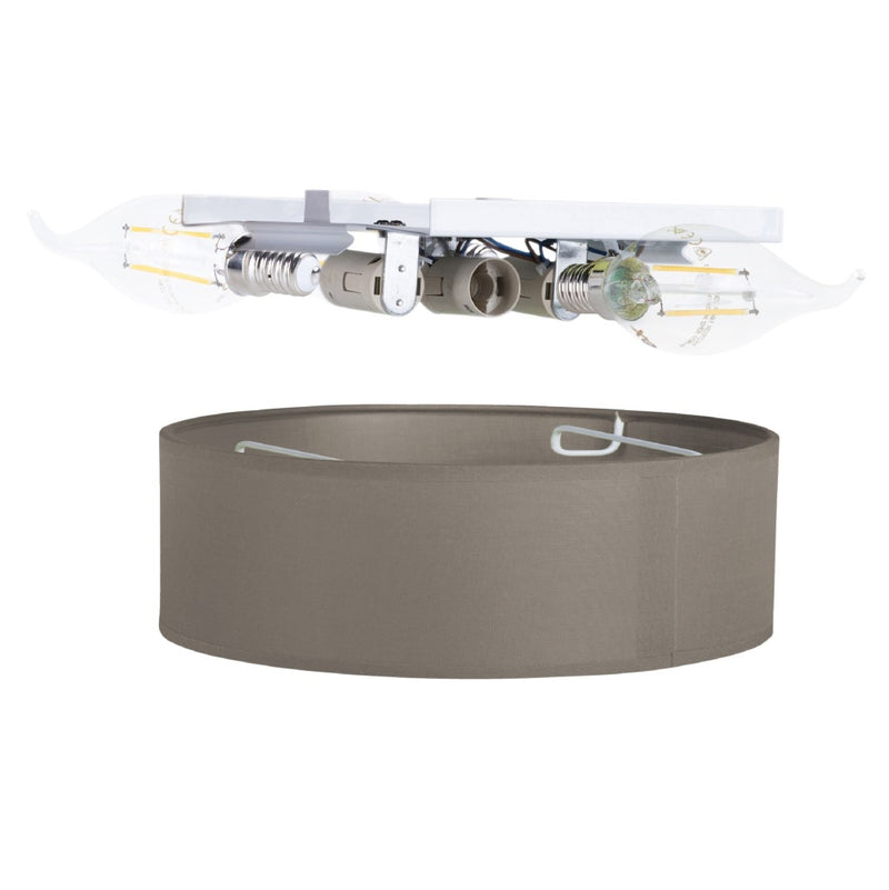 Ranex RA-1000471 Mia LED Plafond Lamp 40cm Bruin