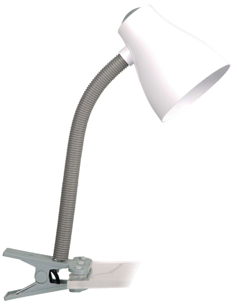 Ranex Manou Clip Bureaulamp Wit/Grijs