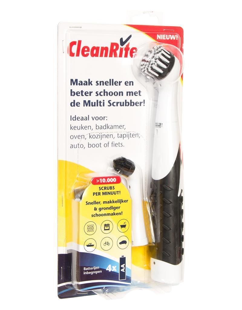CleanRite Multi Scrubber Elektrische Borstel Wit/Zwart