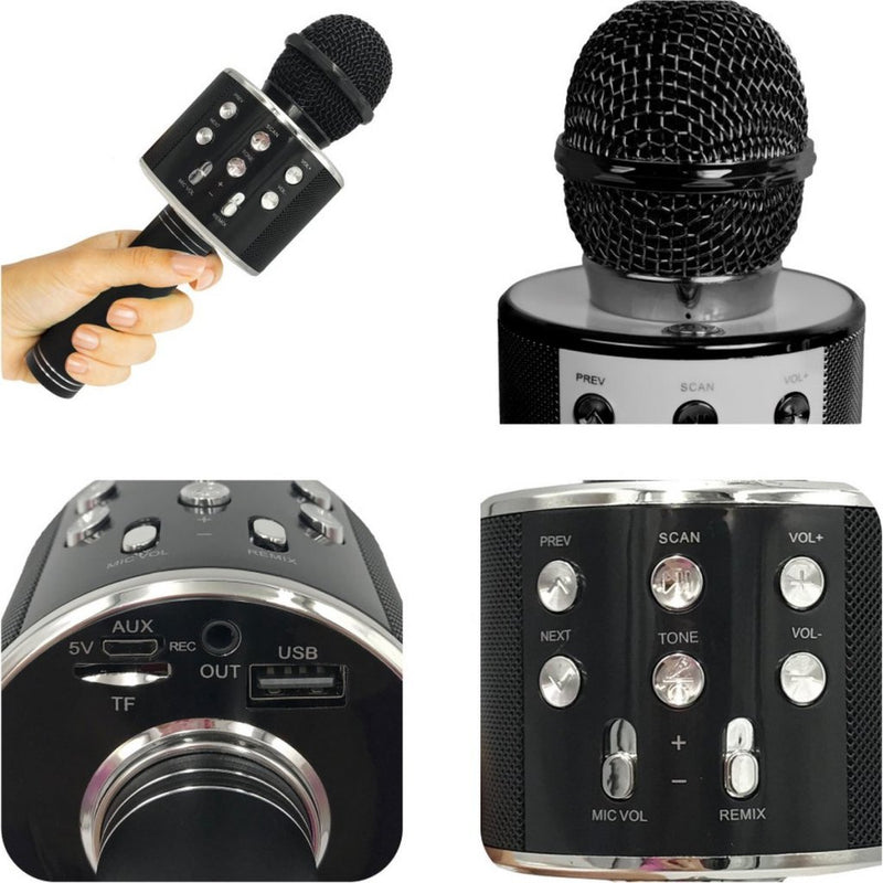 Silvergear Karaoke Microfoon Zwart