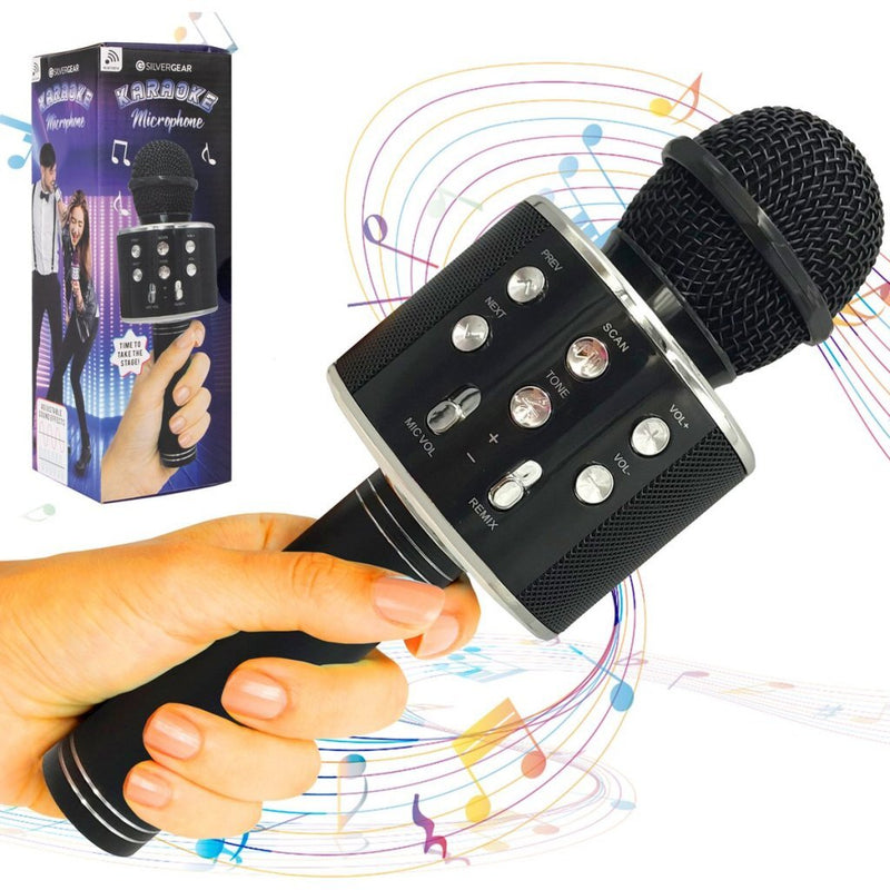 Silvergear Karaoke Microfoon Zwart