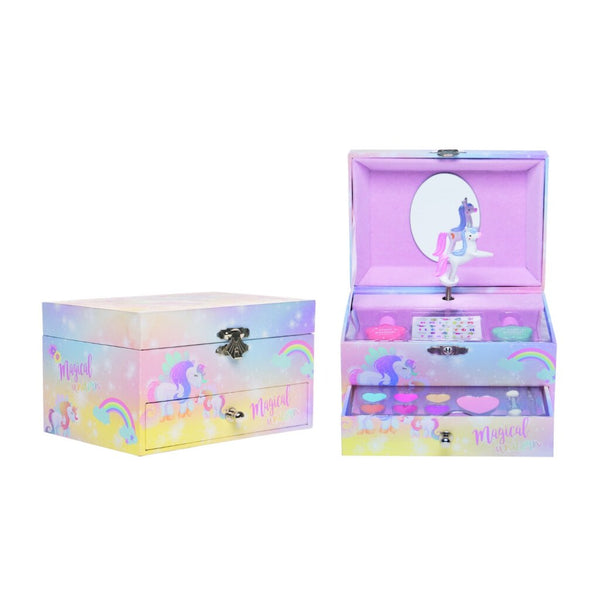 Casuelle Unicorn Make-Up Muziekdoos + Make-Up