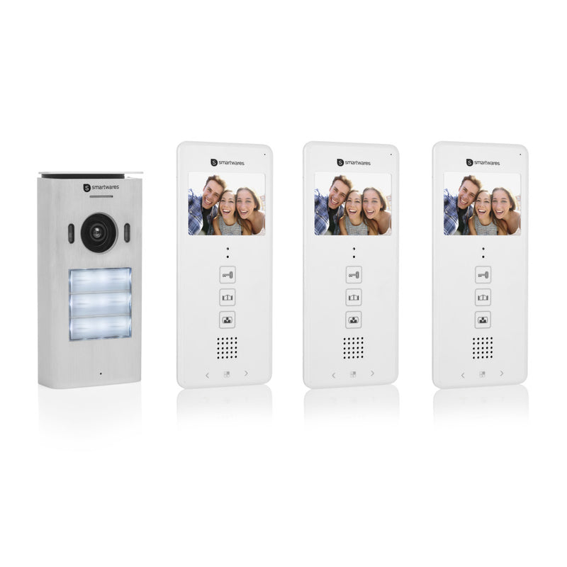 Smartwares DIC-22132 Video Intercom Systeem Voor 3 Appartementen