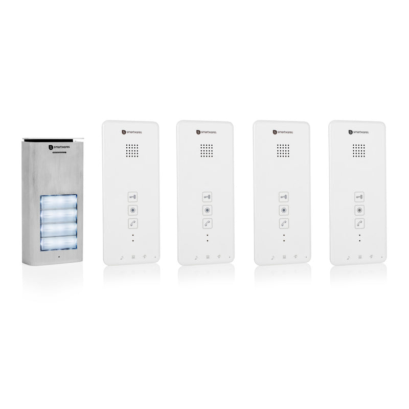 Smartwares DIC-21142 Audio Intercom Systeem Voor 4 Appartementen