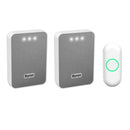 Byron DBY-22324 Draadloze Deurbelset Grijs/Wit