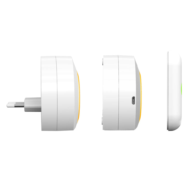 Byron DBY-23524 Draadloze Deurbelset Grijs/Wit