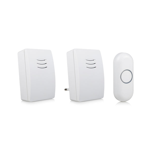 Byron DBY-21134 Draadloze Deurbelset Wit