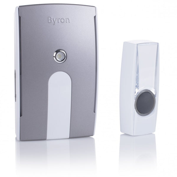 Byron BY504E Draadloze Deurbel Set Grijs