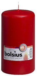 Bolsius stompkaars in cello 150/80 rood