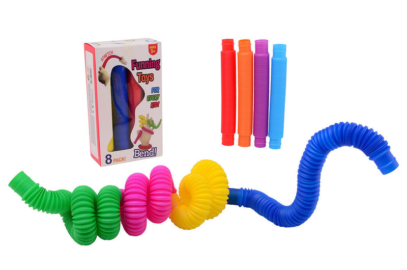 8 fidget tubes in doosje 24420