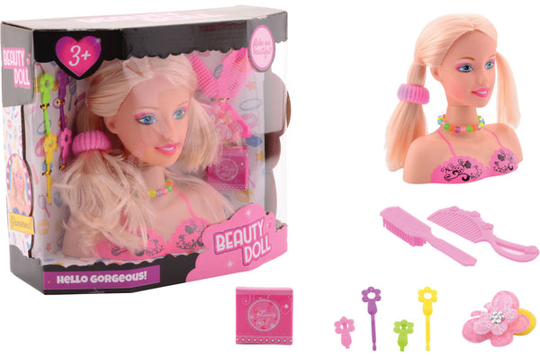 Haarstyling hoofd in vensterdoos 27558