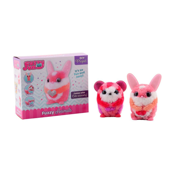 Fluffy Puffers Muis rendier en konijn