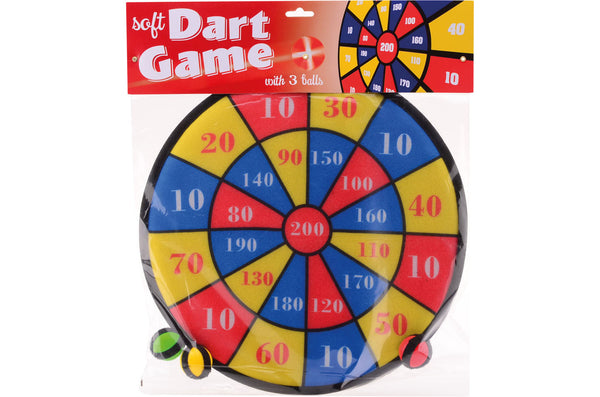 Klittenband Dartspel met 3 Ballen, 36cm
