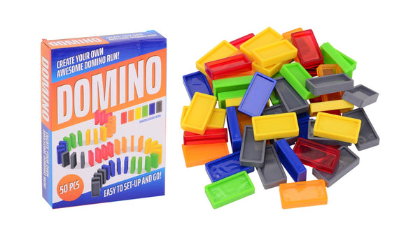 Gekleurde Dominostenen, 50dlg.