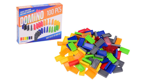 Gekleurde Dominostenen, 100dlg.