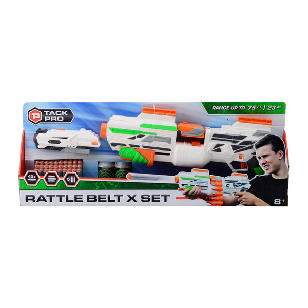 Tack Pro Rattle Belt X set met 40 darts en accessoires 50 cm