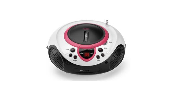 Lenco SCD38 Draagbare CD/USB Speler Roze