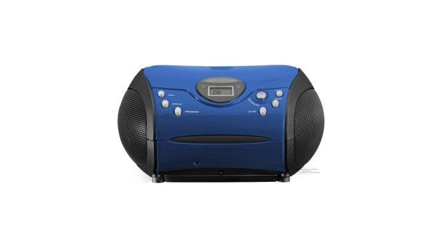 Lenco SCD-24 Draagbare Radio CD Speler Blauw/Zwart
