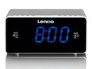 Lenco CR-520 Wekkerradio Zilver