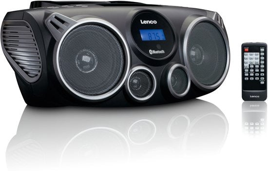 Lenco SCD100BK Draagbare Radio/CD Speler Zwart