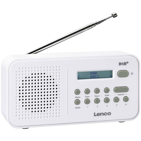 Lenco PDR-015 DAB+ Draagbare Radio Wit